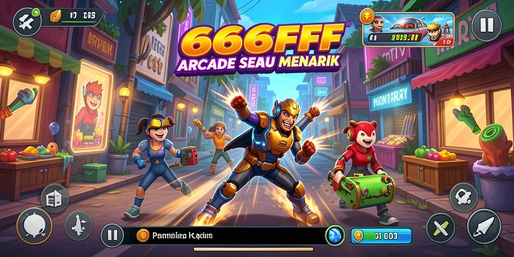 Tampilan gameplay seru dalam 666FF dengan berbagai tantangan yang menarik.