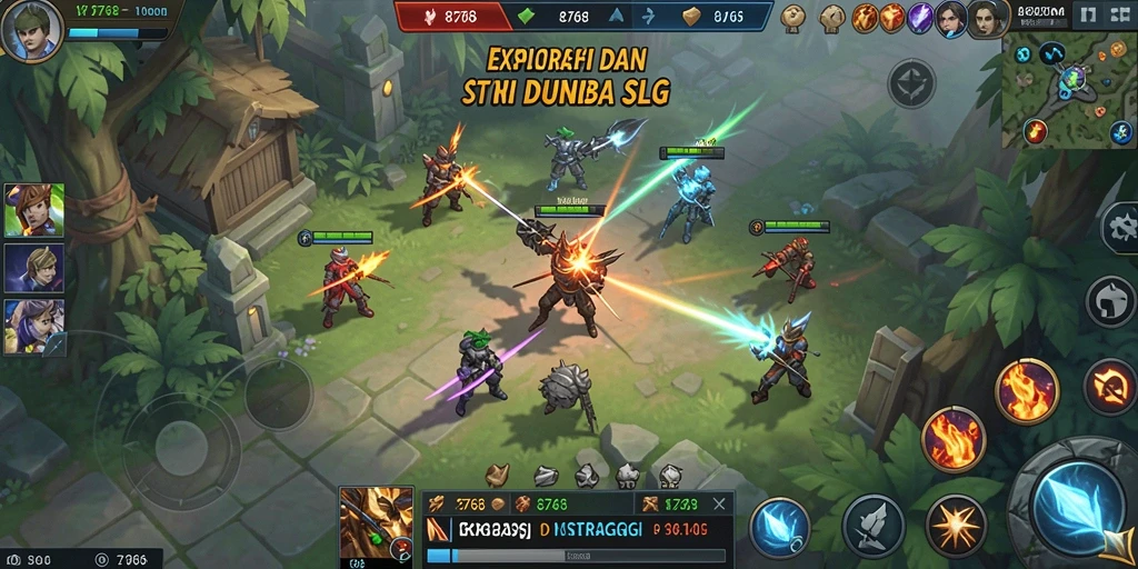 Tampilan gameplay SLG yang menegangkan dan strategis.