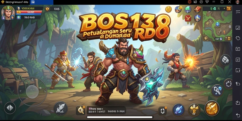 Tangkapan layar <strong>BOS138</strong> menampilkan aksi seru dalam pertempuran RPG.