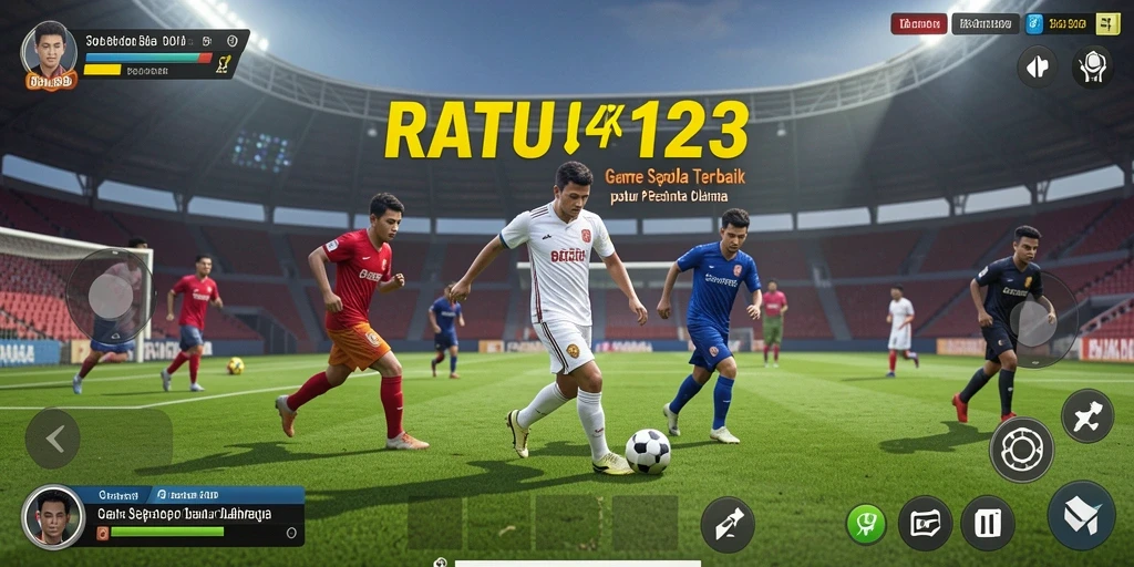 Tampilkan gameplay sepak bola yang menarik dan seru dari RATU123.